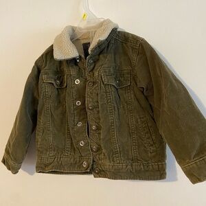 Old Navy Kids Green Corduroy Jacket